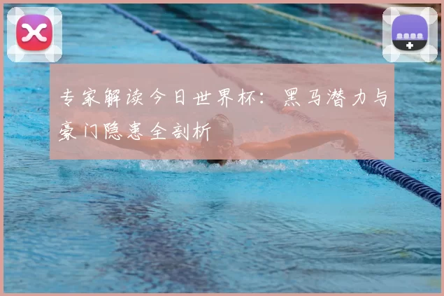 专家解读今日世界杯:黑马潜力与豪门隐患全剖析